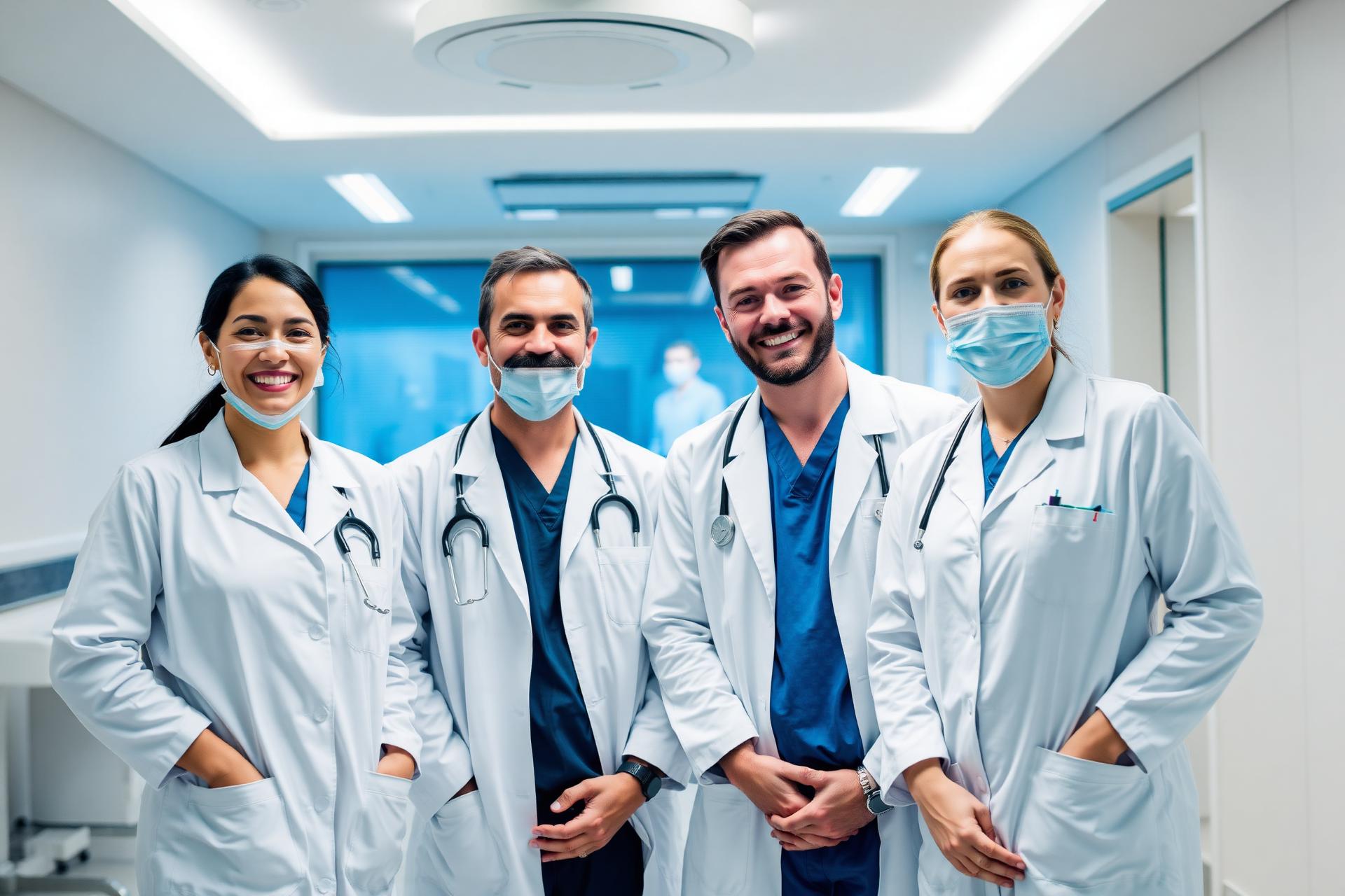 Equipe médica profissional
